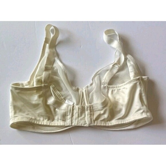 Wacoal Luxe Unlined Bra Sz 34DD Underwire  55121  Beige Full Coverage Mesh Lace - Picture 3 of 8